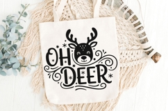 Oh Deer Svg, Christmas Reindeer Svg, Kids Christmas Svg. Product Image 6