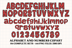 Valentine Alphabet Clip Art, valentines day letters doodle Product Image 5