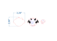 Halloween Skull Keychains SVG laser cut files for Glowforge Product Image 5