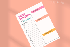 Minimal Daily Planner Template | Canva Editable | Clean Mode Product Image 5