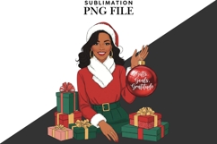 Christmas motivational women png design for T-shirts Product Image 2