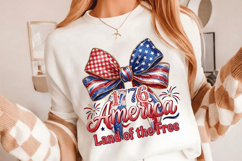 1776 America Land Of The Free PNG T-Shirt|4th of July PNG Product Image 4