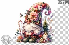 Christmas Gnome Sublimation - Clipart PNG Design Product Image 1