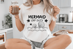 Mermaid off duty SVG Design, Mermaid SVG Design Product Image 4