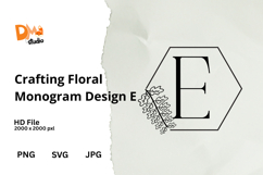 Crafting Floral Monogram Design Product Image 1