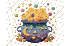 Kawaii Halloween Clipart Cute Kids and Candy Elements Png Product Image 5