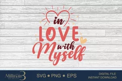 In Love With Myself SVG PNG Sublimation|Valentine's Day Cut Product Image 5