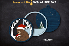 Christmas Ornaments Bundle SVG laser cut file for Glowforge Product Image 5