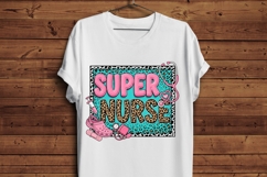 Super Nurse PNG, Nurse Sublimation Design, Leopard Nurse Shi Product Image 5