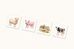On the Farm Watercolor Clipart - 20 Png Product Image 5