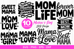 Sweet Mama Quotes Mothers Day SVG PNG Product Image 1