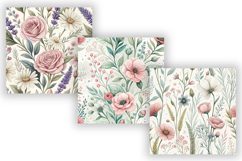 Vintage Wildflowers Seamless Pattern, Botanical Floral Product Image 5