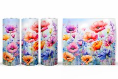 Flowers Tumbler Design. Wildflowers Tumbler Sublimation Product Image 2