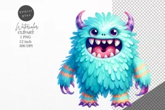 Monster clipart, Halloween clipart, Kids clipart Product Image 1