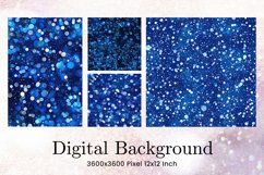 blue glitter Background Wallpaper Sparkles Digital Paper_5 Product Image 1