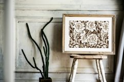 10 Ivory Floral Damask Seamless Digital Paper For Download Product Image 5