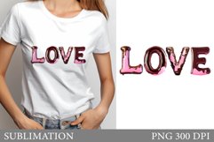 Valentines Day Love Sublimation. Valentines T-Shirt Design Product Image 1