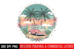 Summer PNG,Beach Vacation PNGs, Boho &amp; Tropical Shirt Design