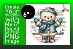 Unique Round Design for Coasters , Teddy Bear Product Image 1