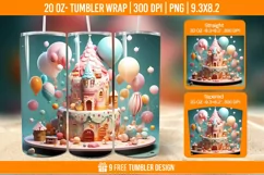 Cute Birthday Tumbler Wraps, Sublimation Wrap Product Image 1