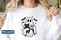 Pumpkin Spice Ghost PNG Sublimation Design Product Image 5