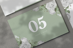 elegant wedding invitation card with roses watercolor Product Image 5