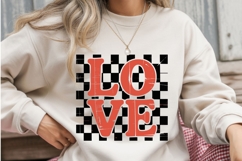 LOVE PNG | Retro Valentine’s Day Sublimation Design Product Image 2