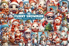 Mega Christmas Watercolor Clipart Bundle, Sublimation Bundle Product Image 5