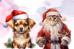 Christmas Animal Clipart Sublimation Bundle, Christmas Anima Product Image 6