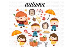 Autumn Season Clipart - Cute Kids Clip Art Product Image 2