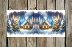 Christmas moods | 4 watercolor xmas Sublimation Mug designs Product Image 5