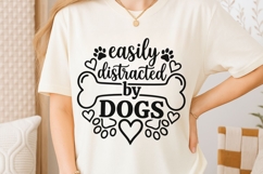 Easily Distracted By Dogs Svg, Dog Mom Svg, Dog Lover Svg. Product Image 6