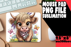 Bright Mouse Mat Ideas for Gifts, Cute Cow Product Image 1