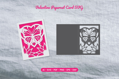 Valentine Papercut Card SVG Product Image 1