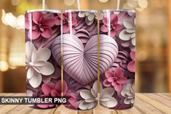 3D Valentine&#039;s Day PNG Tumbler Design Product Image 1