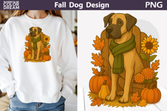 Fall Dogs Clipart | Autumn Puppy Sublimation Bundle Product Image 7