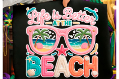 Faux Yarn sticker Summer PNG, Beach Vibes Png Product Image 7