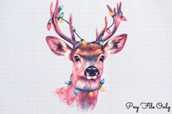 Retro Pink Christmas Sublimation Clipart PNG Product Image 1