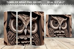 3D Owl Tumbler Sublimation Bundle - 3D Owl Tumbler Wrap Product Image 6
