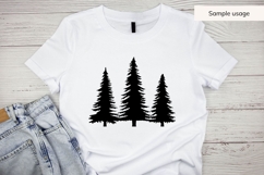 Pine Trees Silhouette SVG Product Image 5