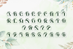 Floral Charm Line Monogram - Delicate Line Floral Monogram Product Image 4
