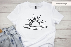 Sun And Waves Doodle SVG Product Image 5