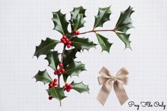 Olive Green Christmas Clipart Bundle PNG Product Image 6