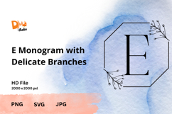 Monogram with Delicate Branches Product Image 1