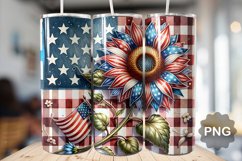 4th Of July Sunflowers Tumbler Bundle - 4th of July Tumbler Product Image 6