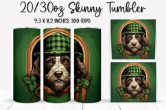 St. Patrick's Day DOG - Tumbler Sublimation Design Product Image 1