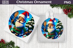 Gnome Christmas Ornament PNG| 3D Christmas Ornament Product Image 1