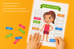 My Body Parts. Fun Learning Worksheets Product Image 4