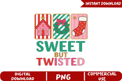 Sweet But Twisted Christmas Sublimation,Christmas Png Product Image 5