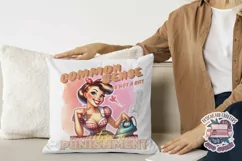 Pin Up Girl Sublimation Design Sarcastic Quote Tshirt PNG Product Image 3